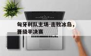 关于匈牙利队主场-击败冰岛，晋级半决赛的信息